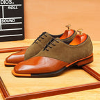 Asymmetric Suede Oxford Shoes Unique Wedding Dress Shoes Menyes