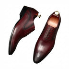 Austerity Wingtip Oxford Shoes Business Formal Dress Shoes Menyes
