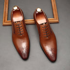 Austerity Wingtip Oxford Shoes Business Formal Dress Shoes Menyes