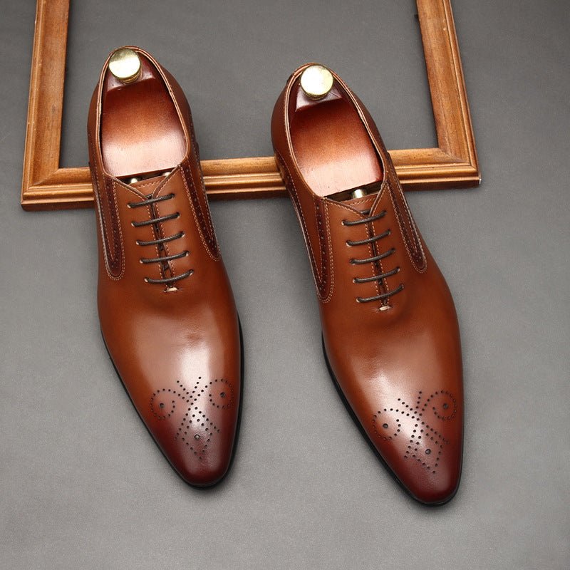 Austerity Wingtip Oxford Shoes Business Formal Dress Shoes Menyes