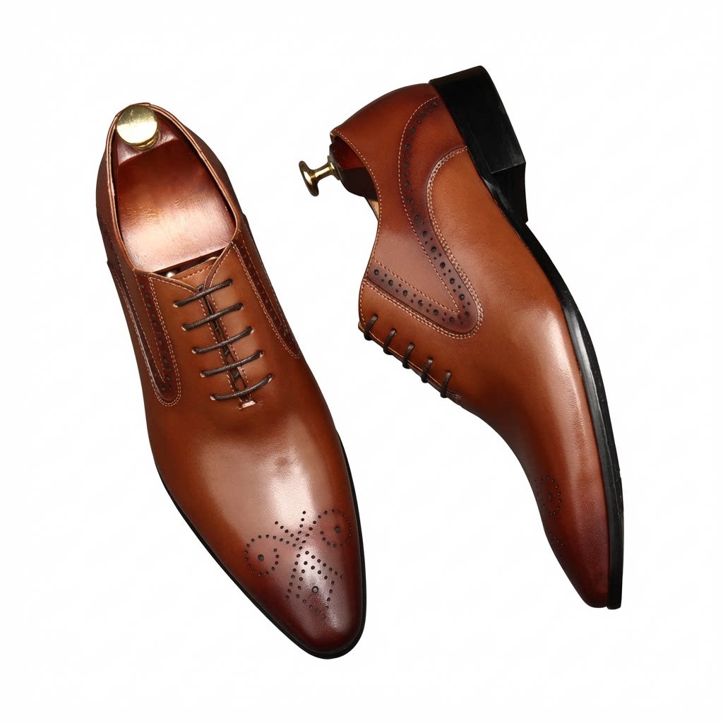 Austerity Wingtip Oxford Shoes Business Formal Dress Shoes Menyes