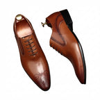 Austerity Wingtip Oxford Shoes Business Formal Dress Shoes Menyes