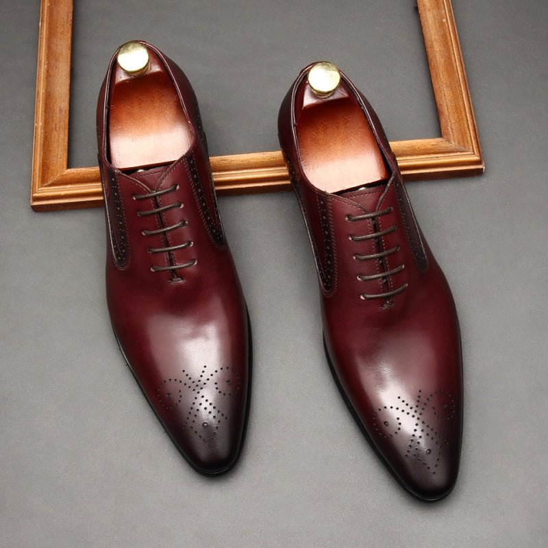 Austerity Wingtip Oxford Shoes Business Formal Dress Shoes Menyes