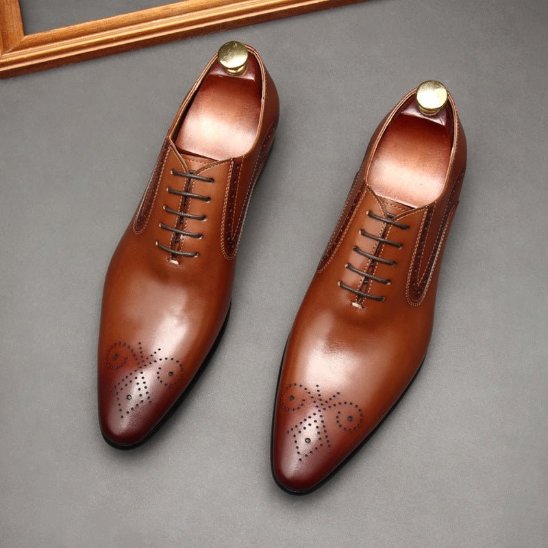 Austerity Wingtip Oxford Shoes Business Formal Dress Shoes Menyes