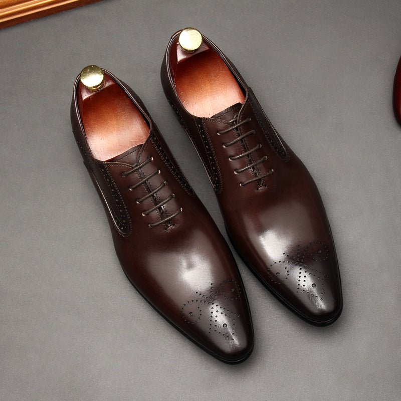 Austerity Wingtip Oxford Shoes Business Formal Dress Shoes Menyes