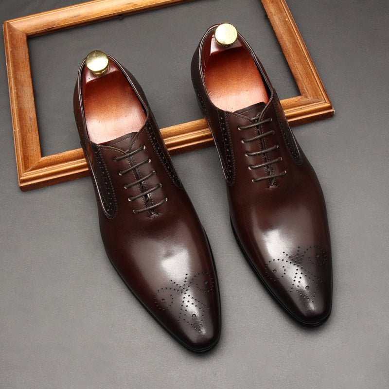 Austerity Wingtip Oxford Shoes Business Formal Dress Shoes Menyes