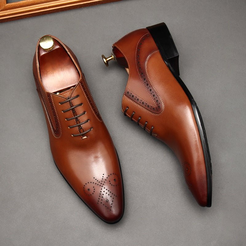 Austerity Wingtip Oxford Shoes Business Formal Dress Shoes Menyes