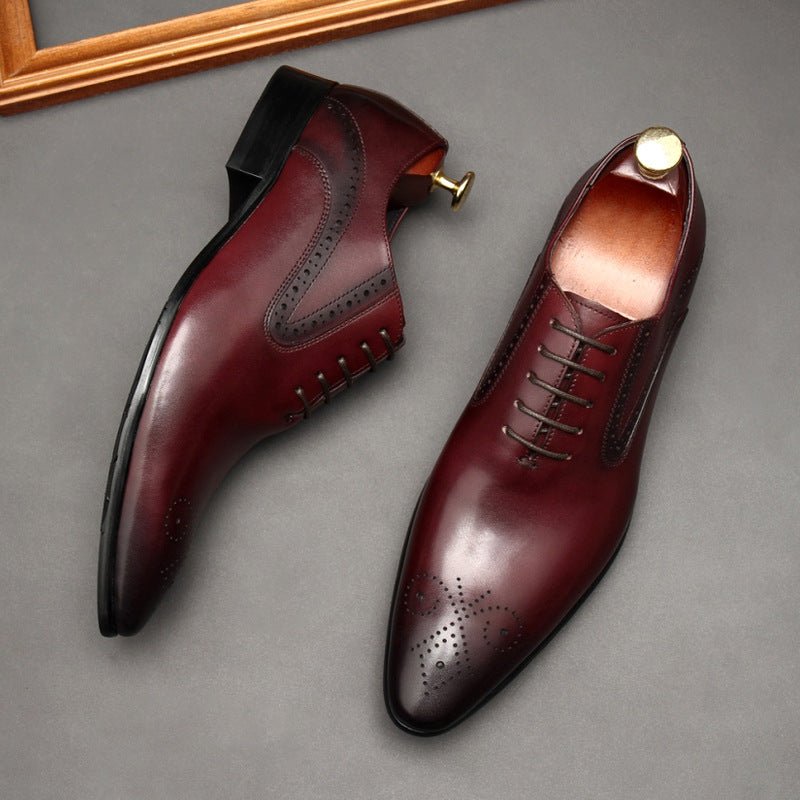 Austerity Wingtip Oxford Shoes Business Formal Dress Shoes Menyes