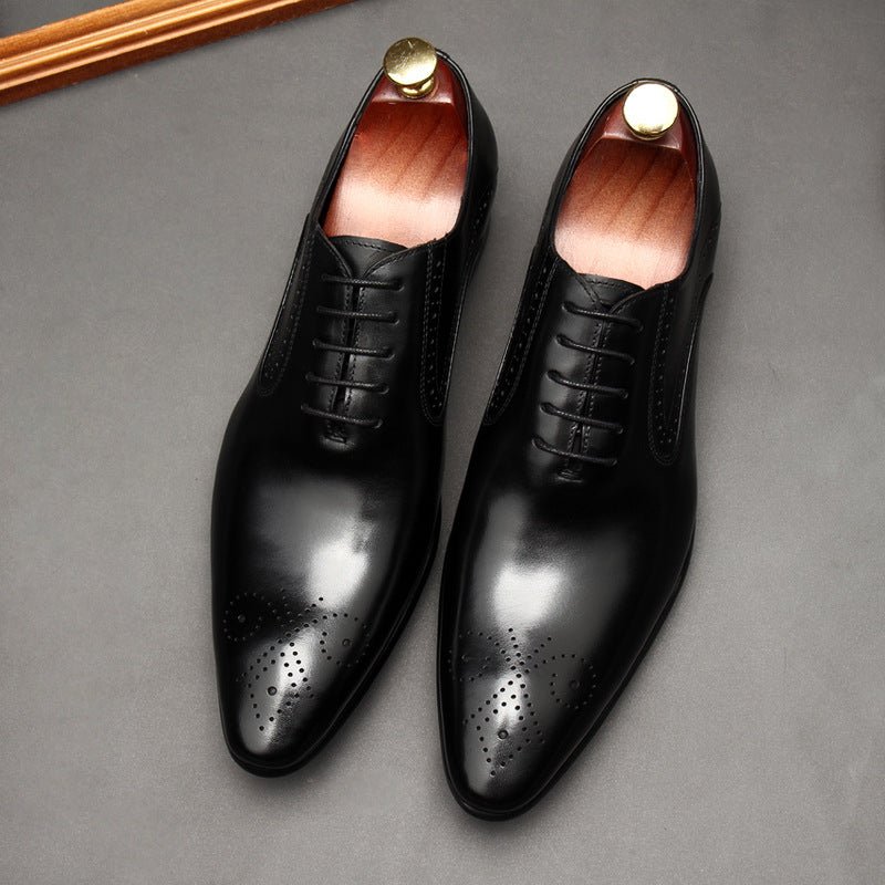 Austerity Wingtip Oxford Shoes Business Formal Dress Shoes Menyes