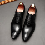 Austerity Wingtip Oxford Shoes Business Formal Dress Shoes Menyes
