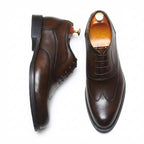 Austerity Wingtip Oxford Shoes Groom Wedding Dress Shoes Menyes
