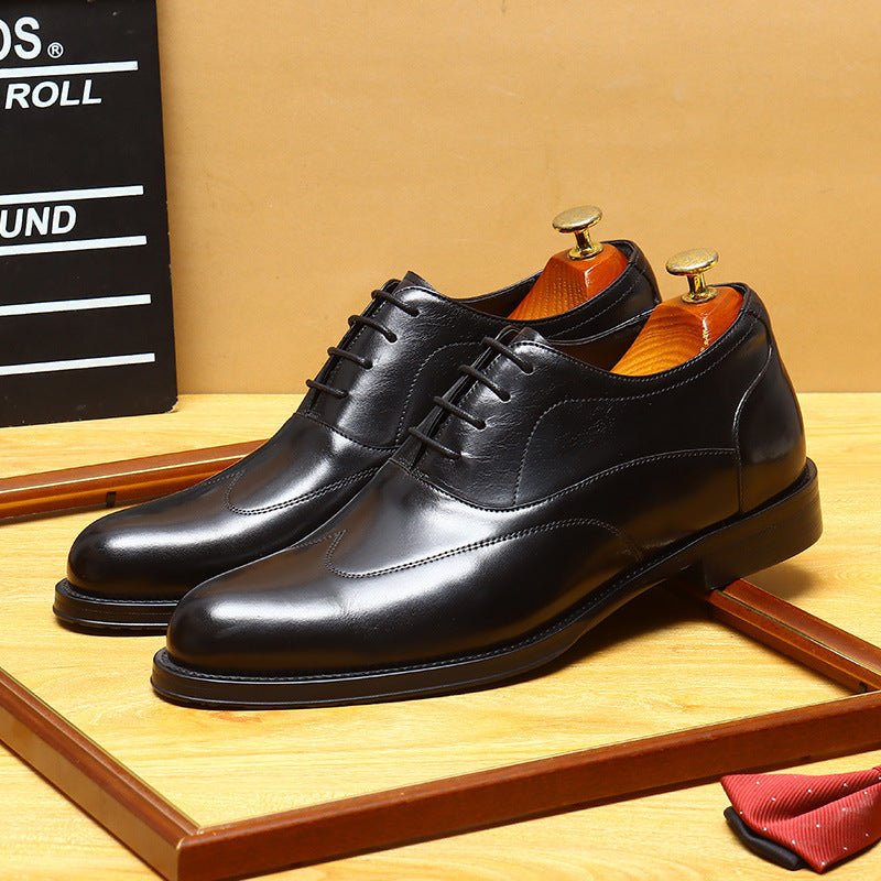 Austerity Wingtip Oxford Shoes Groom Wedding Dress Shoes Menyes