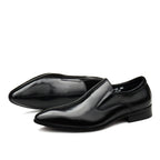 Bomeishoes Genuine Leather Dress Shoes Loafers Mens Slip Onyes