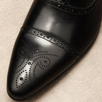 Bomeishoes Men's Cap Toe Dress Shoes - Business & Wedding Oxfordsyes