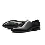 Bomeishoes Men's Comfortable Oxford Shoes - Polka Dot Dress Shoesyes