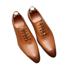 Bomeishoes Men's Comfortable Oxford Shoes - Polka Dot Dress Shoesyes