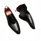 Bomeishoes Men's Comfortable Oxford Shoes - Polka Dot Dress Shoesyes