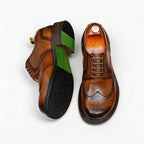 British Men's Brogue Derby: Fashion Versatile Wedding Dress