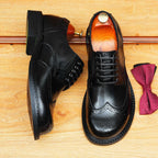 British Men's Brogue Derby: Fashion Versatile Wedding Dress