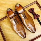 British Men's Croc Derby: Fashion Printed Sole Elite Dress
