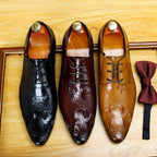 British Men's Croc Derby: Fashion Printed Sole Elite Dress