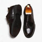 British Men's Round Toe Derby: Fashion Chunky Business Dress