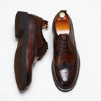 British Men's Round Toe Derby: Fashion Chunky Business Dress