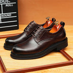 British Round Toe Derby: Fashion Patterned Sole Elite Dress