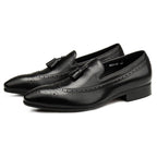 Brogue men's dress shoes tassel loafers Slip on Business shoes