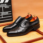 Burnished Cap - Toe Oxford Shoes Business Formal Dress Shoes Menyes