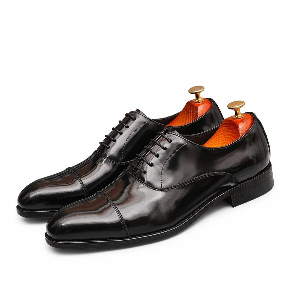 Burnished Cap - Toe Oxford Shoes Business Formal Dress Shoes Menyes