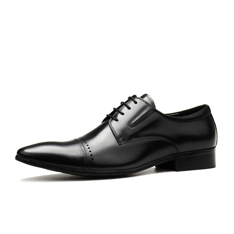 business formal Dress shoes for men Lace - up Toe cap Derby shoes