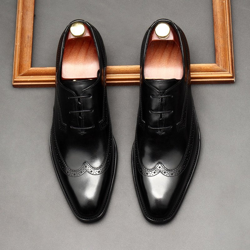 business formal shoes men Brogue Oxford shoes