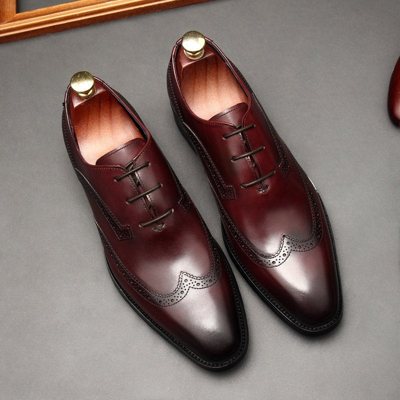 business formal shoes men Brogue Oxford shoes