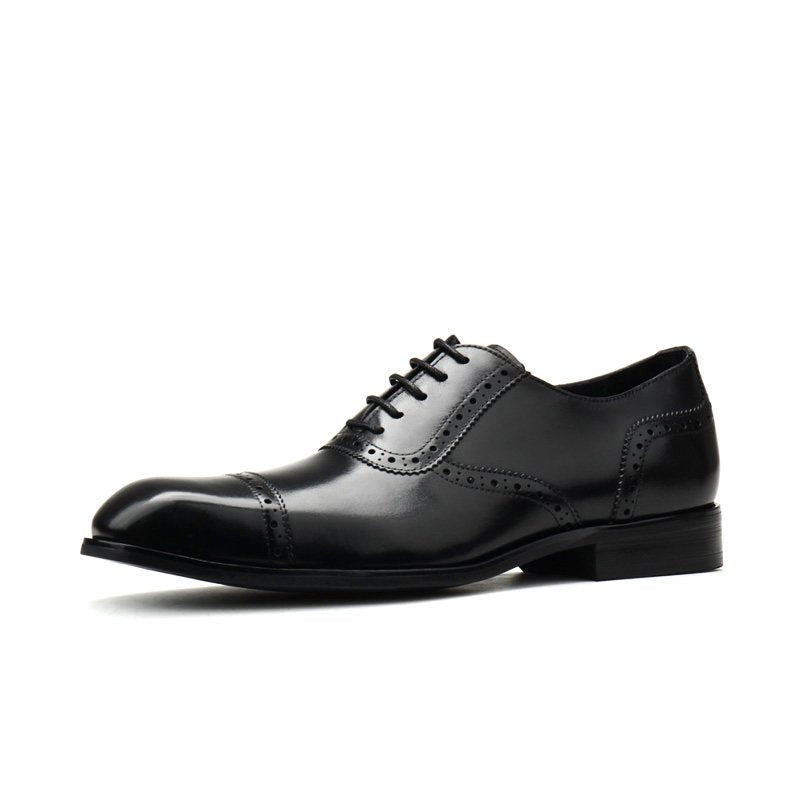 Cap - Toe Brogue Oxford Shoes Modern Groomsmen Wedding Dress Shoes Menyes