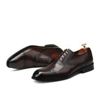 Cap - Toe Brogue Oxford Shoes Modern Groomsmen Wedding Dress Shoes Menyes