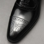 Chiseled Cap Toe Oxfords: Modern Fashion Wedding Men's Dress Shoesyes
