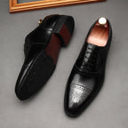 Chiseled Cap Toe Oxfords: Modern Fashion Wedding Men's Dress Shoesyes