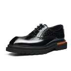 Chunky Lug Sole Oxford Shoes Modern Groom Wedding Dress Shoes Menyes