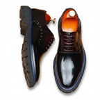 Chunky Lug Sole Oxford Shoes Vibrant Edge Party Dress Shoes Menyes