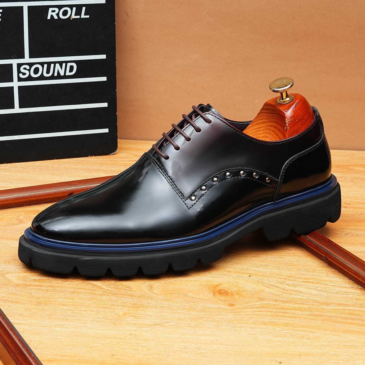 Chunky Lug Sole Oxford Shoes Vibrant Edge Party Dress Shoes Menyes