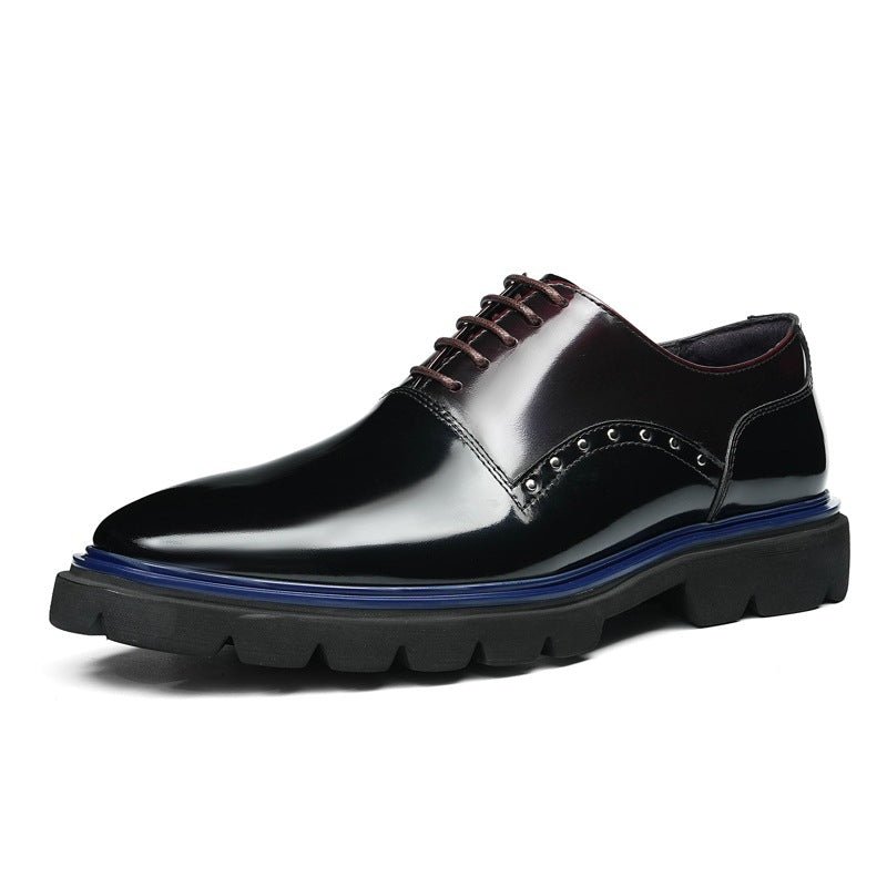 Chunky Lug Sole Oxford Shoes Vibrant Edge Party Dress Shoes Menyes