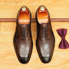 Crocodile Embossed Scritto Leather Oxford Dress Shoes Unique Men's Shoesyes