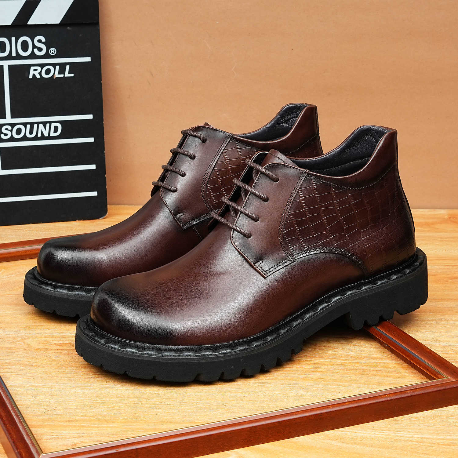 fashion lace up formal boots for men Ankle boots