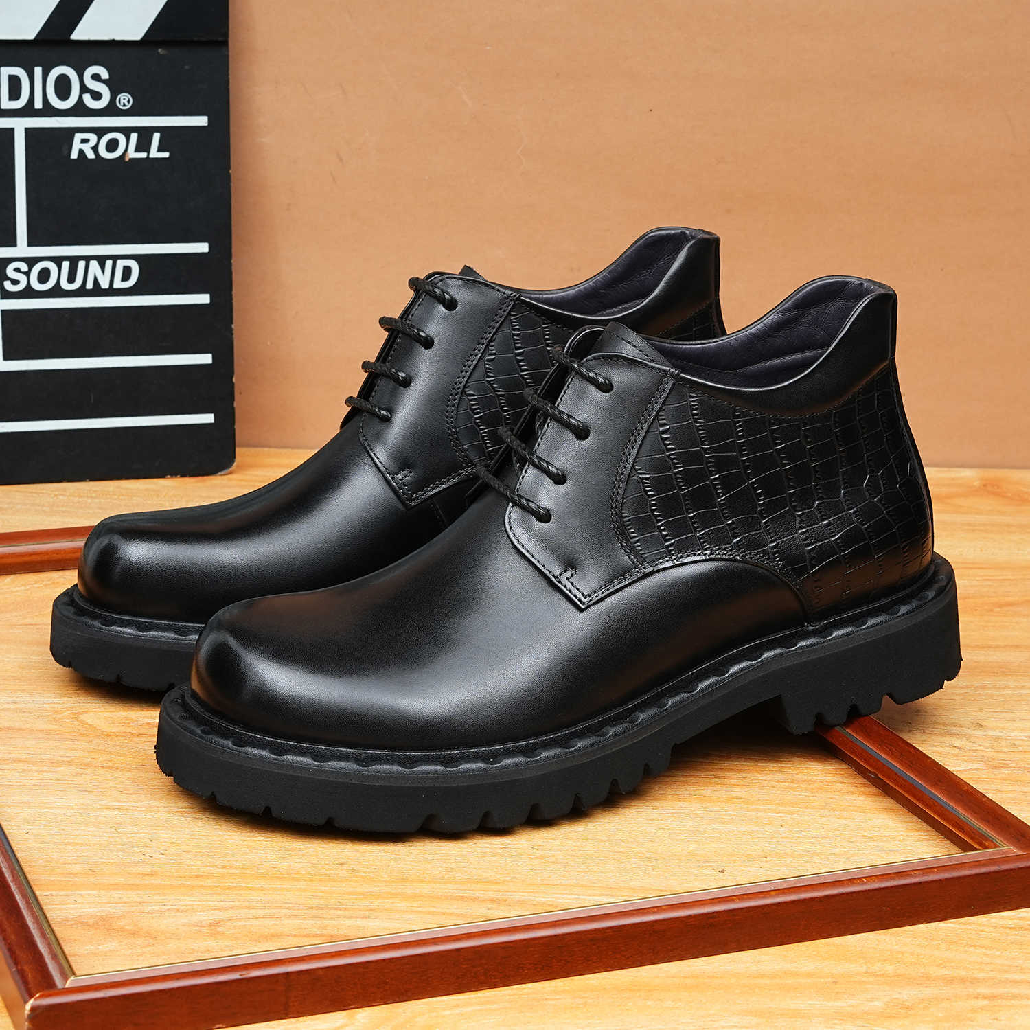 fashion lace up formal boots for men Ankle boots
