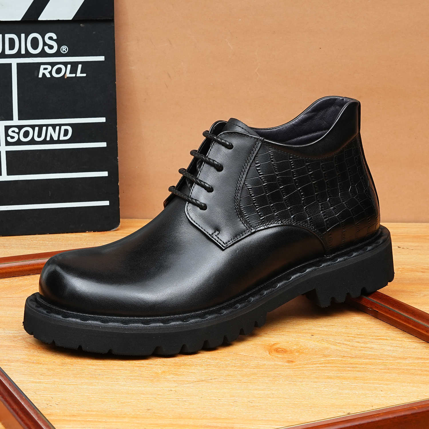 fashion lace up formal boots for men Ankle bootsyes