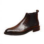 Fashion mens chelsea boots dress shoes Genuine Leatheryes