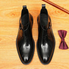 fashion men's dress shoes boots Buckled Dress shoesyes