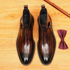 fashion men's dress shoes boots Buckled Dress shoesyes