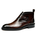 fashion men's dress shoes boots Buckled Dress shoesyes